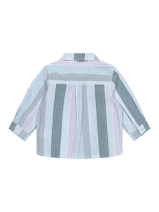Gestreiftes Hemd - Mint