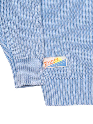 Yaro Rippstrickpullover - Blau