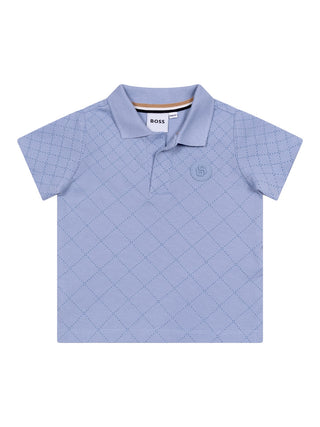 Poloshirt mit Logo - Hellblau