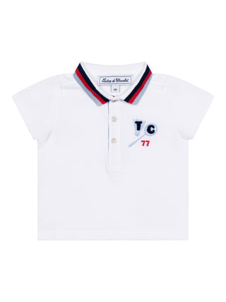 Poloshirt Badminton - Weiß