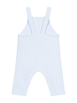 Strick-Latzhose - Hellblau