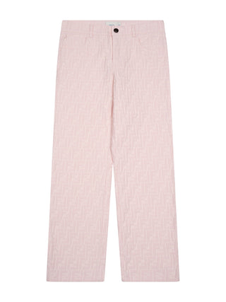 Hose aus FF-Jacquard - Hellrosa