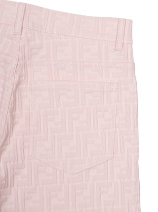 Hose aus FF-Jacquard - Hellrosa
