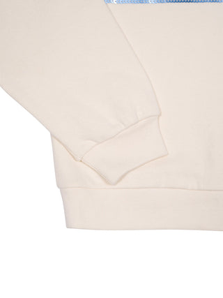 Violetta Sweater mit Pailletten – Beige