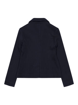 Blazer mit Logo-Stickerei - Navy