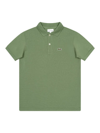 Piqué-Poloshirt mit Logo - Grün