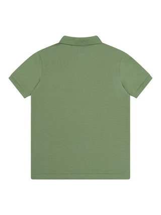Piqué-Poloshirt mit Logo - Grün