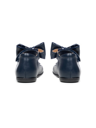 Riemchen-Ballerina - Marineblau