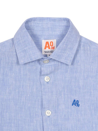 Bart Leinenhemd mit Logo OL - Blau