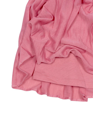 Plissé Kleid mit Puffärmeln - Rosa