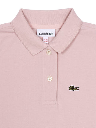 Piqué-Poloshirt mit Puffärmeln - Hellrosa