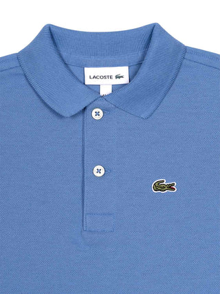 Piqué-Poloshirt mit Logo - Blau