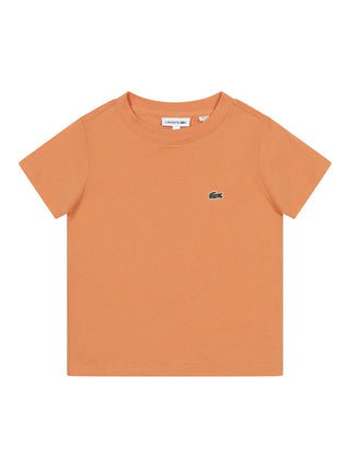 T-Shirt mit Logo-Patch - Orange