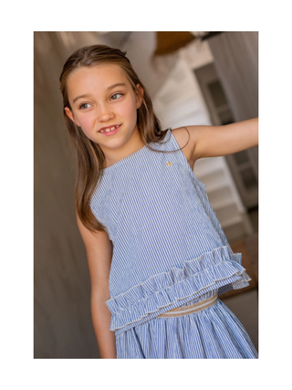 Chloe Bluse Light Blue