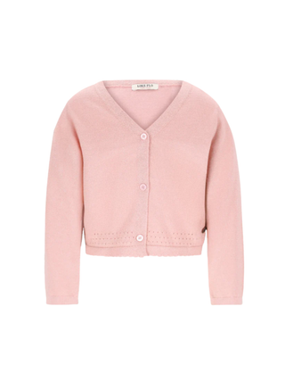 Derby Cardigan Old Pink