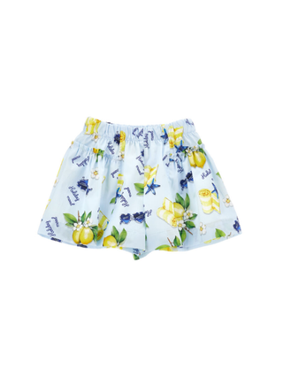 Shorts mit Zitronenmuster