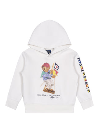 Hoodie mit Polobär - Weiß
