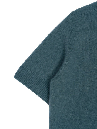 Kurzarm Pullover in Verde