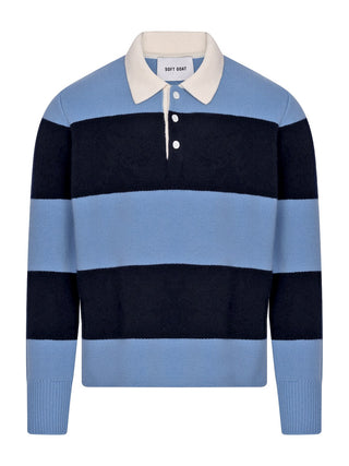 Gestreiftes Poloshirt aus Kaschmir