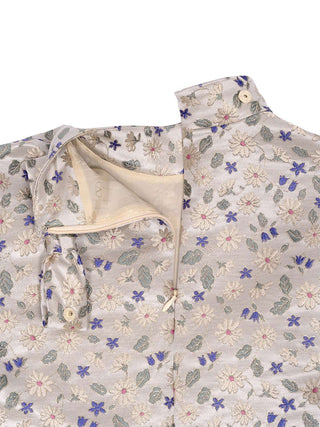 Kleid mit Blumenmuster und Schleifen-Details