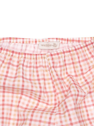 Tartan Shorts - Rosa