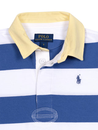Rugbyshirt - Blau/Weiß