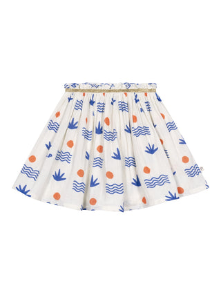 Rock Aloe mit Print - Weiß