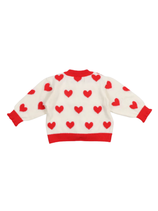 Maqui Baby Cardigan Hearts Jacquard