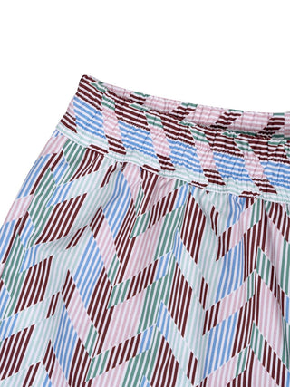 Kurze Hose mit Zick-Zack-Muster