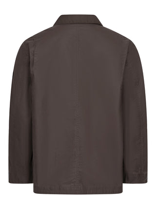 Gewachste Jacke mit Logo-Patch