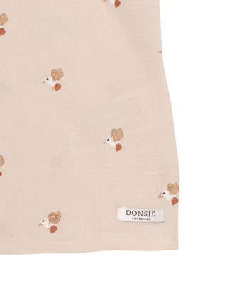 Nesa Blouse - Hummingbirds - Soft Taupe