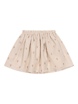 Cayley Skirt | Hummingbirds - Soft Taupe
