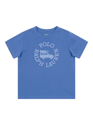 T-Shirt mit Logo-Print - Blau