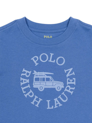 T-Shirt mit Logo-Print - Blau