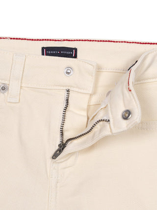 Relaxed Denim-Shorts - Ecru