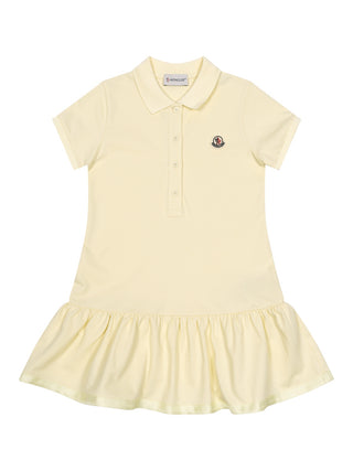 Polokleid mit Volant - Gelb
