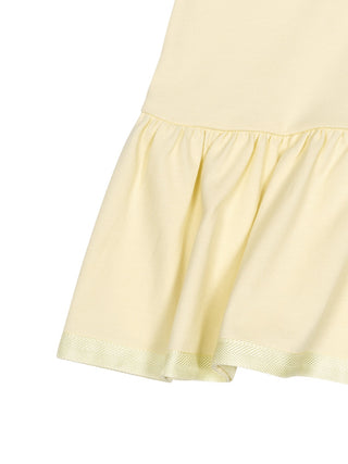 Polokleid mit Volant - Gelb