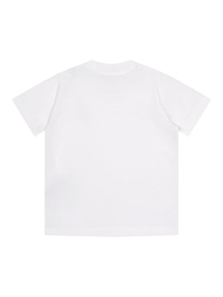 T-Shirt mit Logo-Patch - Weiß
