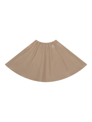 Faltenrock mit Logo - Beige
