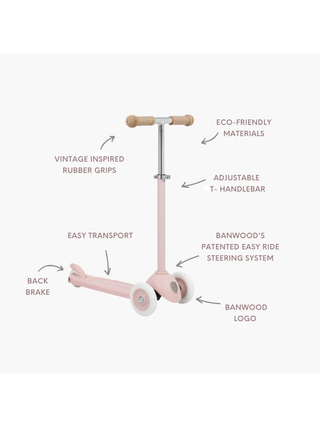 Banwood Eco Scooter - Fadepink