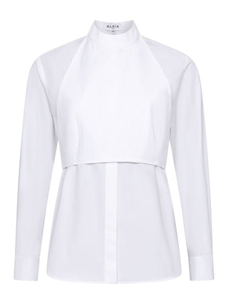 Plastron Bluse mit abnehmbaren Top