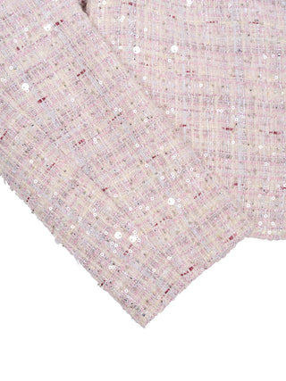 Jacke aus Boucle mit Pailletten