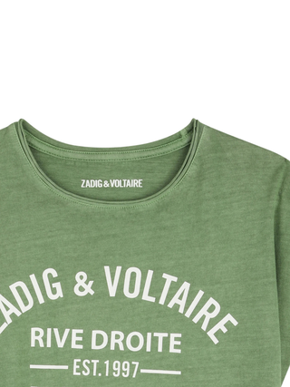 Anie T-Shirt mit grafischem Print - Grün