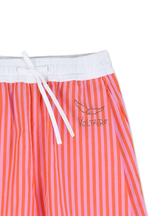 Nick Shorts mit Streifen - Pink/Orange