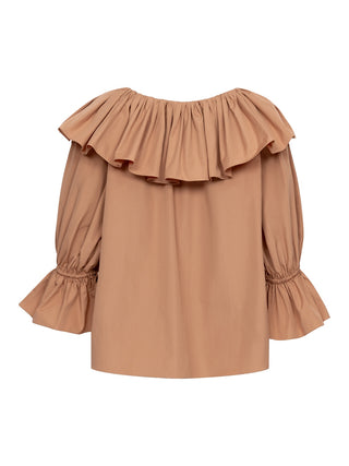 Bluse mit Rüschen