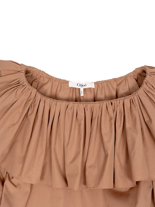 Bluse mit Rüschen