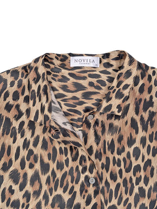 Schlafshirt 80 cm in Leoparden-Muster