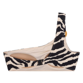 Kaia Bikini-Oberteil im Zebra-Print