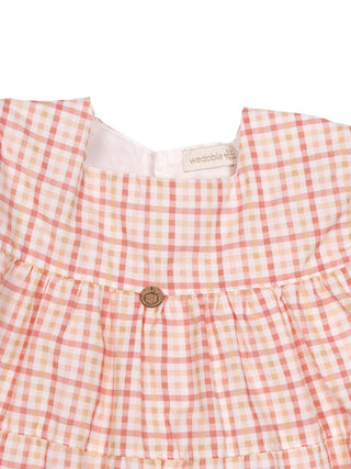 Tartan Kleid - Rosa