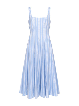 Wells Midi-Kleid in Blau mit Streifen